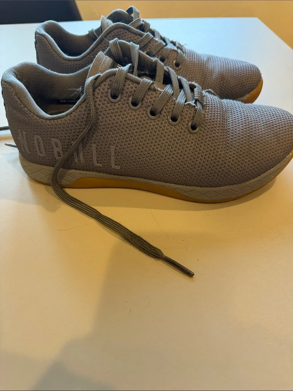 NOBULL women's Grey Knit Trainer - Lightweight Athletic Shoe